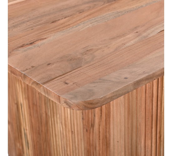 Τραπέζι Casi μασίφ ξύλο ακακίας σε φυσική απόχρωση 200x100x76εκ Υλικό: SOLID ACACIA WOOD 379-000003