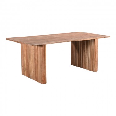 Τραπέζι Casi μασίφ ξύλο ακακίας σε φυσική απόχρωση 200x100x76εκ Υλικό: SOLID ACACIA WOOD 379-000003