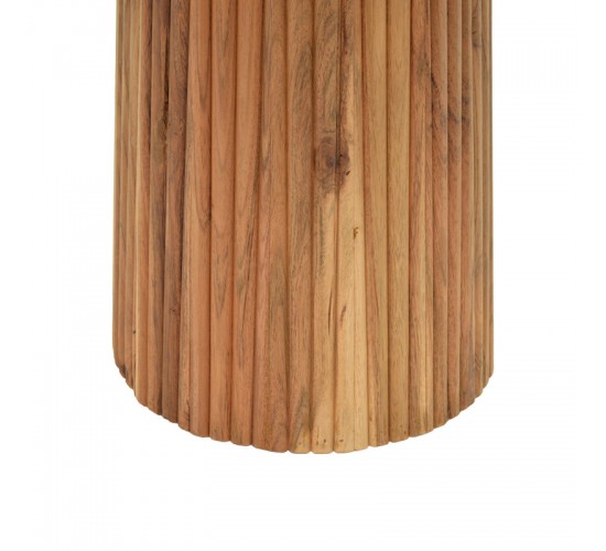 Τραπέζι Tully μασίφ ξύλο ακακίας σε καρυδί απόχρωση Φ120x75εκ Υλικό: SOLID ACACIA WOOD 379-000017