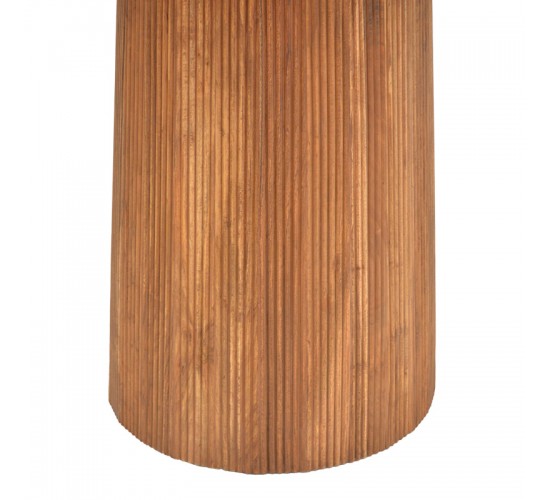 Τραπέζι Tully μασίφ ξύλο ακακίας σε φυσική απόχρωση Φ120x75εκ Υλικό: SOLID ACACIA WOOD 379-000018