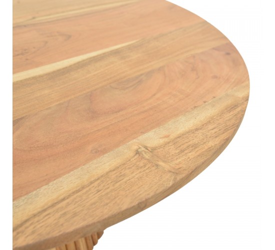 Τραπέζι σαλονιού Canicule ΙI μασίφ ξύλο ακακίας σε φυσική απόχρωση Φ80x40εκ Υλικό: SOLID ACACIA WOOD 379-000020