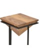 Βοηθητικό τραπέζι Miles ΙΙ μασίφ ξύλο ακακίας σε φυσική απόχρωση με μαύρα μεταλλικά πόδια  29x29x54εκ Υλικό: SOLID ACACIA WOOD 379-000022