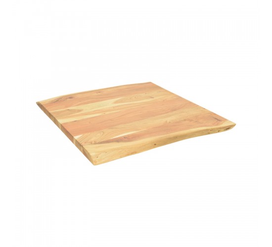 Επιφάνεια τραπεζιού Pozier μασίφ ξύλο ακακίας σε φυσική απόχρωση 70x70x4εκ Υλικό: SOLID ACACIA WOOD 379-000027