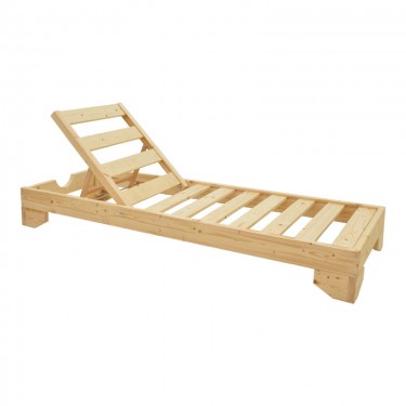 Ξαπλώστρα Fendy ξύλο ελάτου σε φυσική απόχρωση 71.5x200x24εκ Υλικό: FIR WOOD 380-000001