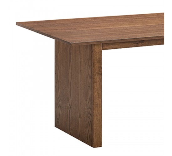 Τραπέζι Eleganza mdf σε καρυδί απόχρωση 180x99x75.8εκ Υλικό: RUBBERWOOD - FABRIC POLYESTER - MDF 381-000008