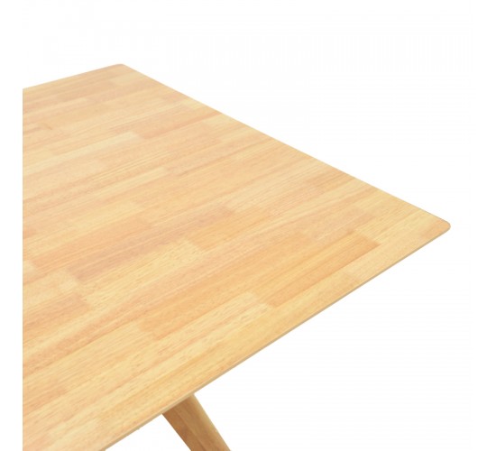 Τραπέζι Raffles rubberwood με mdf σε φυσική απόχρωση 150x90x76εκ Υλικό: RUBBERWOOD - MDF 381-000014