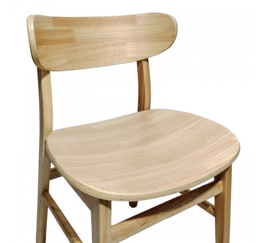Καρέκλα Lumnia rubberwood σε φυσική απόχρωση 46x50x76εκ Υλικό: RUBBERWOOD - PLYWOOD (SEAT) 382-000008