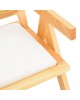 Πολυθρόνα Winslow rubberwood σε φυσική απόχρωση-ύφασμα λευκό 51x54x80εκ Υλικό: RUBBERWOOD - PE RATTAN - FABRIC 382-000009