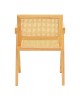 Πολυθρόνα Winslow rubberwood-rattan σε φυσική απόχρωση 51x54x80εκ Υλικό: RUBBERWOOD - PE RATTAN - FABRIC 382-000010