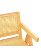 Πολυθρόνα Winslow rubberwood-rattan σε φυσική απόχρωση 51x54x80εκ Υλικό: RUBBERWOOD - PE RATTAN - FABRIC 382-000010