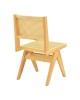Καρέκλα Winslow rubberwood-rattan σε φυσική απόχρωση 46x58x80εκ Υλικό: RUBBERWOOD -PE RATTAN 382-000012