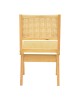 Καρέκλα Winslow rubberwood-rattan σε φυσική απόχρωση 46x58x80εκ Υλικό: RUBBERWOOD -PE RATTAN 382-000012