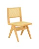 Καρέκλα Winslow rubberwood-rattan σε φυσική απόχρωση 46x58x80εκ Υλικό: RUBBERWOOD -PE RATTAN 382-000012
