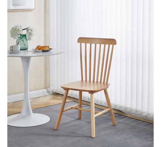 Καρέκλα Bristol rubberwood σε φυσική απόχρωση 45x51x86εκ Υλικό: RUBBERWOOD 382-000016