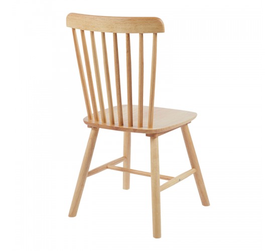 Καρέκλα Bristol rubberwood σε φυσική απόχρωση 45x51x86εκ Υλικό: RUBBERWOOD 382-000016