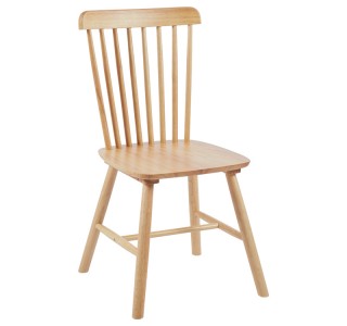 Καρέκλα Bristol rubberwood σε φυσική απόχρωση 45x51x86εκ Υλικό: RUBBERWOOD 382-000016