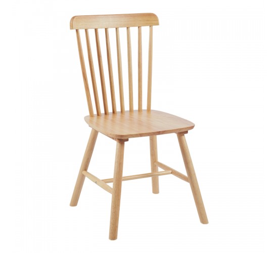 Καρέκλα Bristol rubberwood σε φυσική απόχρωση 45x51x86εκ Υλικό: RUBBERWOOD 382-000016