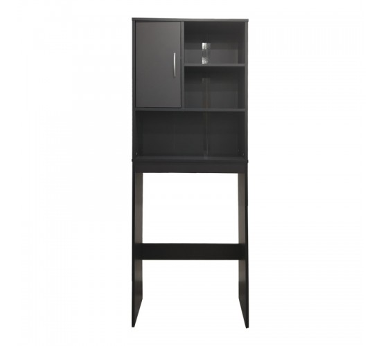 Έπιπλο πλυντηρίου Tazien σε ανθρακί απόχρωση 60x24x168.5εκ Υλικό: 15mm   Particle Board 383-000002