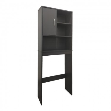 Έπιπλο μπάνιου Tazien σε ανθρακί απόχρωση 60x24x168.5εκ Υλικό: 15mm   Particle Board 383-000002