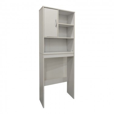 Έπιπλο μπάνιου Tazien σε λευκή απόχρωση 60x24x168.5εκ Υλικό: 15mm   Particle Board 383-000003