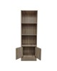 Βιβλιοθήκη Tekaro I σε sonoma απόχρωση 57x33x180εκ Υλικό: 15mm   Particle Board 383-000007