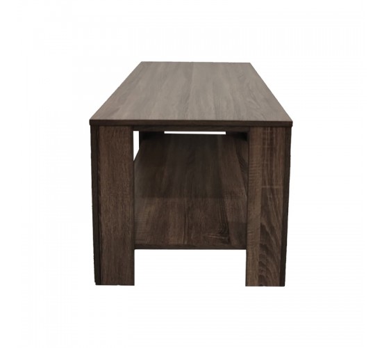 Τραπέζι σαλονιού Votalo I σε καρυδί απόχρωση 90x50x45εκ Υλικό: 15mm   Particle Board 383-000011