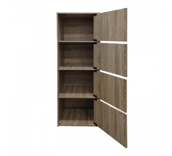 Ντουλάπι-στήλη Gabino I σε sonoma απόχρωση 40x34.5x120εκ Υλικό: 12mm   Particle Board 383-000014