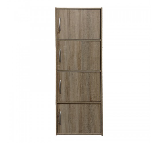 Ντουλάπι-στήλη Gabino I σε sonoma απόχρωση 40x34.5x120εκ Υλικό: 12mm   Particle Board 383-000014