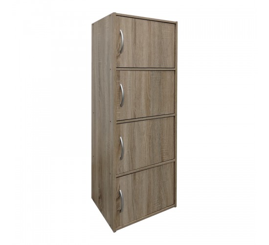Ντουλάπι-στήλη Gabino I σε sonoma απόχρωση 40x34.5x120εκ Υλικό: 12mm   Particle Board 383-000014