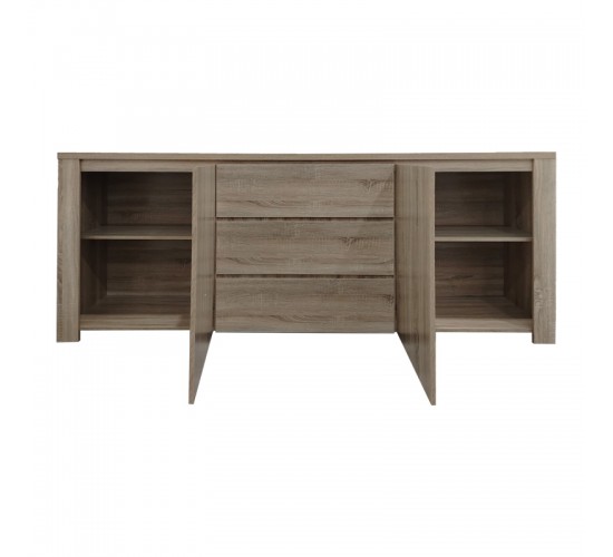 Μπουφές Kalya σε sonoma απόχρωση 220x49x89.5εκ Υλικό: 15mm   Particle Board 383-000018