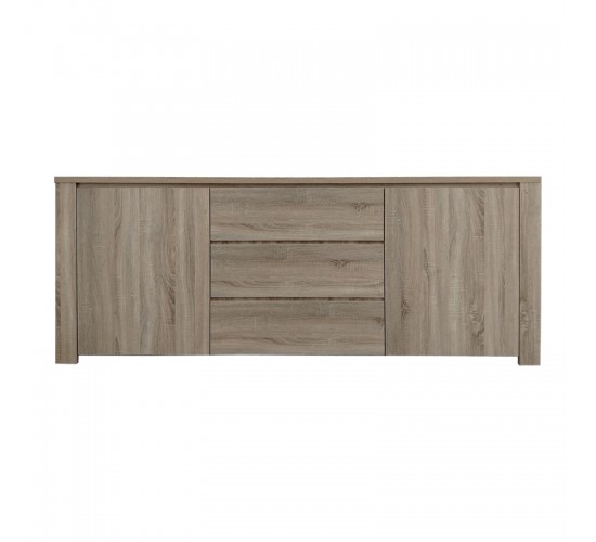 Μπουφές Kalya σε sonoma απόχρωση 220x49x89.5εκ Υλικό: 15mm   Particle Board 383-000018
