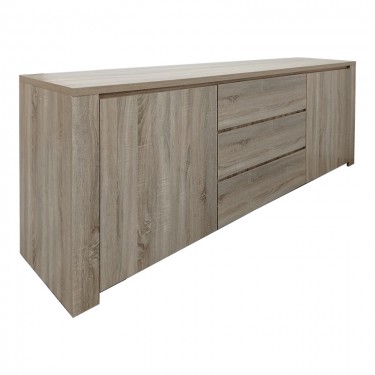 Μπουφές Kalya σε sonoma απόχρωση 220x49x89.5εκ Υλικό: 15mm   Particle Board 383-000018