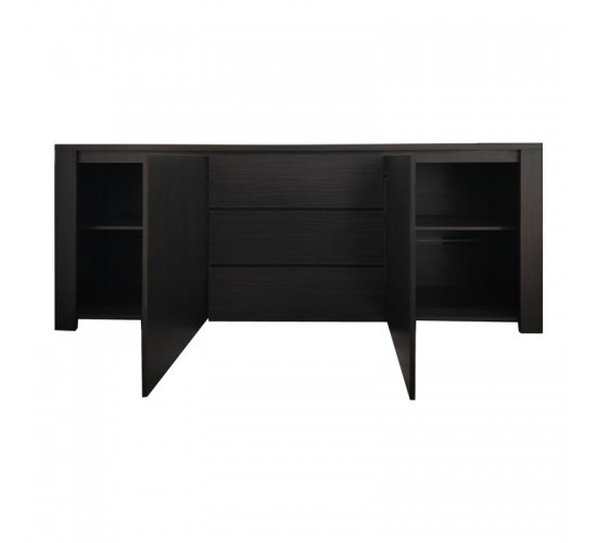 Μπουφές Kalya σε wenge απόχρωση 220x49x89.5εκ Υλικό: 15mm  Particle Board 383-000020