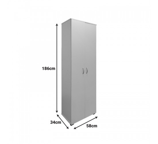 Παπουτσοθήκη-Ντουλάπα Racka σε sonoma απόχρωση 58x34x186εκ Υλικό: 15mm   Particle Board 383-000027
