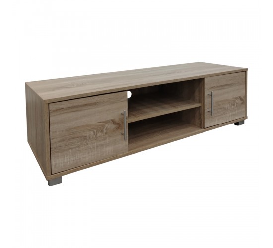 Έπιπλο τηλεόρασης Serank σε sonoma απόχρωση 120x40x40εκ Υλικό: 15mm   Particle Board 383-000036