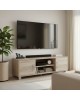 Έπιπλο τηλεόρασης Serank σε sonoma απόχρωση 120x40x40εκ Υλικό: 15mm   Particle Board 383-000036