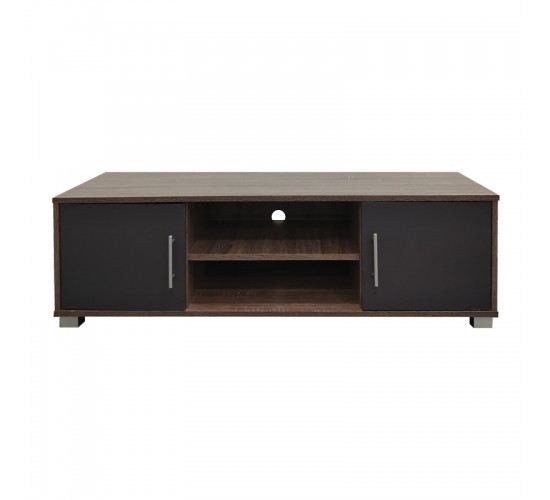 Έπιπλο τηλεόρασης Serank σε oak-ανθρακί απόχρωση 120x40x40εκ Υλικό: 15mm   Particle Board 383-000037