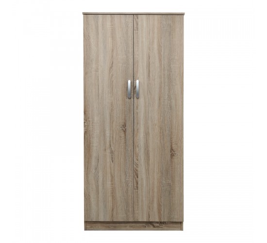 Ντουλάπα δίφυλλη Lego σε Sonoma απόχρωση 80x42x180εκ Υλικό: 15mm Particle Board 383-000048