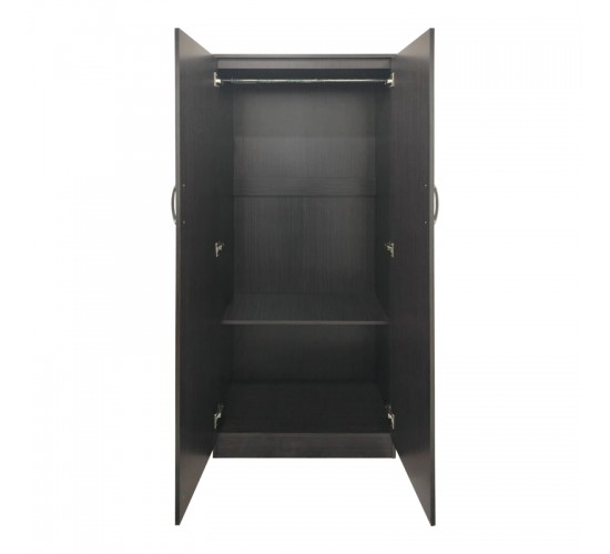 Ντουλάπα δίφυλλη Lego σε wenge απόχρωση 80x42x180εκ Υλικό: 15mm Particle Board 383-000049