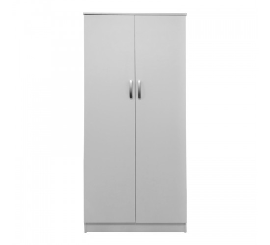 Ντουλάπα δίφυλλη Lego σε λευκή απόχρωση 80x42x180εκ Υλικό: 15mm Particle Board 383-000050