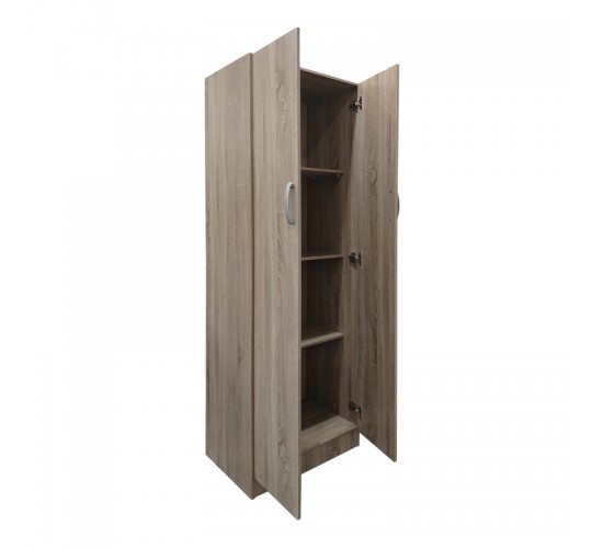 Ντουλάπα δίφυλλη Lego σε sonoma απόχρωση 60x42x180εκ Υλικό: 12mm Particle Board 383-000053