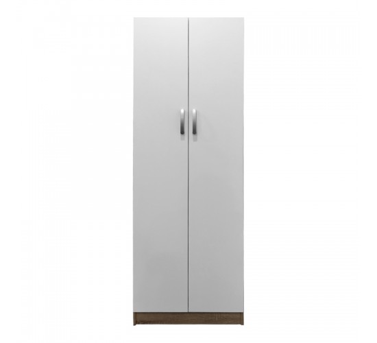 Ντουλάπα δίφυλλη Lego σε sonoma-λευκή απόχρωση 60x42x180εκ Υλικό: 12mm Particle Board 383-000057