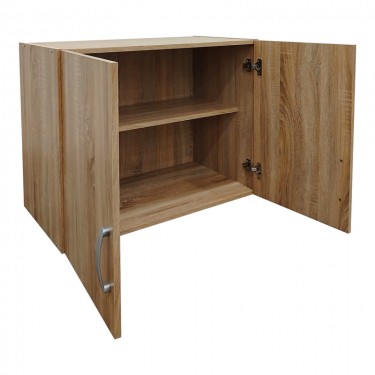 Πατάρι ντουλάπας δίφυλλο Athos σε sonoma απόχρωση 80x42x60εκ Υλικό: 15mm Particle Board 383-000061