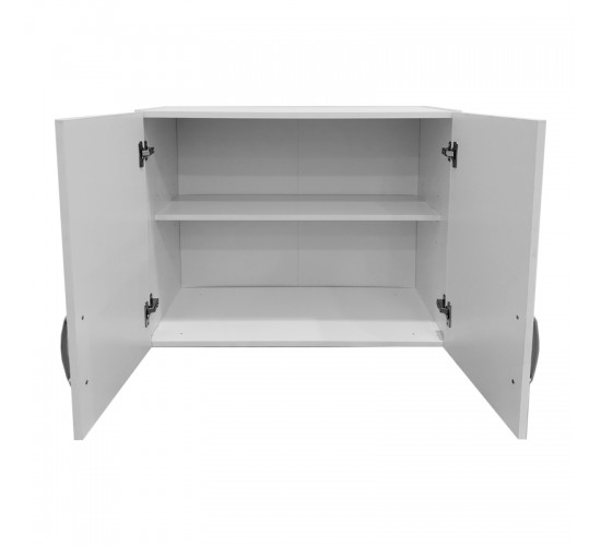 Πατάρι ντουλάπας δίφυλλο Lego σε λευκή απόχρωση 79x41.5x60εκ Υλικό: 15mm Particle Board 383-000063