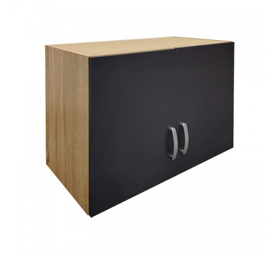 Πατάρι ντουλάπας δίφυλλο Lego σε sonoma-ανθρακί απόχρωση 79x41.5x60εκ Υλικό: 15mm Particle Board 383-000064