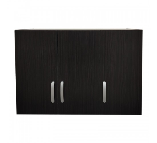 Πατάρι ντουλάπας τρίφυλλο Lego σε wenge απόχρωση 90x41.5x60εκ Υλικό: 15mm Particle Board 383-000067