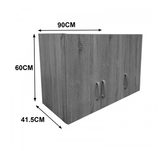 Πατάρι ντουλάπας τρίφυλλο Lego σε wenge απόχρωση 90x41.5x60εκ Υλικό: 15mm Particle Board 383-000067