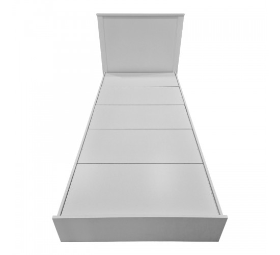 Κρεβάτι Athos σε λευκή απόχρωση 90x190εκ Υλικό: 15mm Particle Board 383-000089