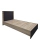 Κρεβάτι Athos σε sonoma-ανθρακί απόχρωση 90x190εκ Υλικό: 15mm Particle Board 383-000090