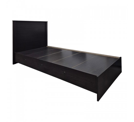 Κρεβάτι Athos σε wenge απόχρωση 90x190εκ Υλικό: 15mm Particle Board 383-000092